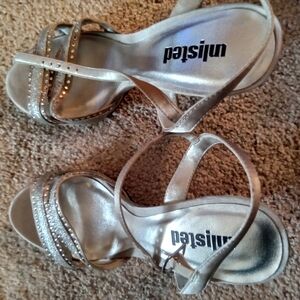 Unlisted Women's Glittering Silver Heels